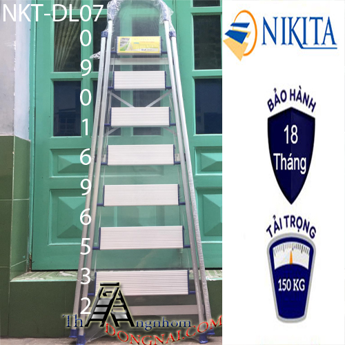  Thang Nhôm Ghế Tay Vịn Nikita 7 bậc DL-07