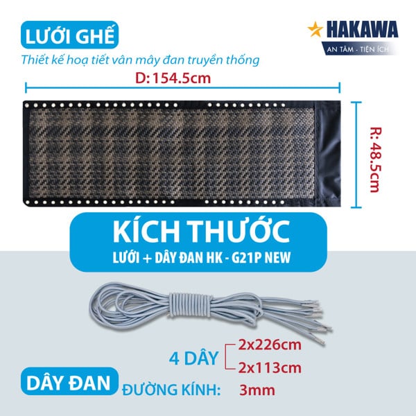 lưới dây ghế xếp hakawagp21